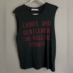 Daydreamer Rock-n-Roll Black Graphic Muscle Tank Size Small